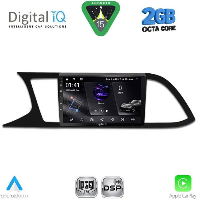 DIGITAL IQ RSF 4575_CPA (9inc) MULTIMEDIA TABLET for SEAT LEON mod. 2012-2021