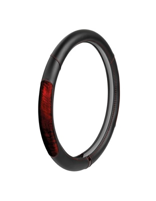 ΚΑΛΥΜΜΑ ΤΙΜΟΝΙΟΥ ΦΟΡΤΗΓΟΥ PEARL RED ΔΕΡΜΑΤΙΝΗ ΜΑΥΡΟ/ΚΟΚΚΙΝΟ (L) 46-48cm ΟΙΚΟΛΟΓΙΚΟ ΚΑΙ ΑΟΣΜΟ