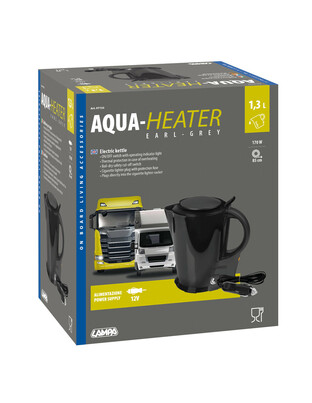 ΒΡΑΣΤΗΡΑΣ ΝΕΡΟΥ 12V/170W /85CM ΚΑΛΩΔΙΟ/ 1,3LT EARL-GREY  ΜΑΥΡΟ ΧΡΩΜΑ LAMPA - 1 ΤΕΜ