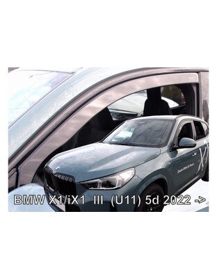 ΑΝΕΜΟΘΡΑΥΣΤΕΣ ΓΙΑ BMW X1 (U11) /iX1 5D 2022+  ΣΕΤ ΑΥΤΟΚΙΝΗΤΟΥ ΑΠΟ ΕΥΚΑΜΠΤΟ ΦΙΜΕ ΠΛΑΣΤΙΚΟ HEKO - 4 ΤΕΜ.