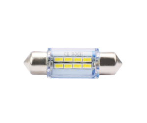ΛΑΜΠΑΚΙΑ ΠΛΑΦΟΝΙΕΡΑΣ C5W/C10W 12V 1W SV8,5 36mm LED 8xSMD3014 ΛΕΥΚΟ BLISTER 2ΤΕΜ.