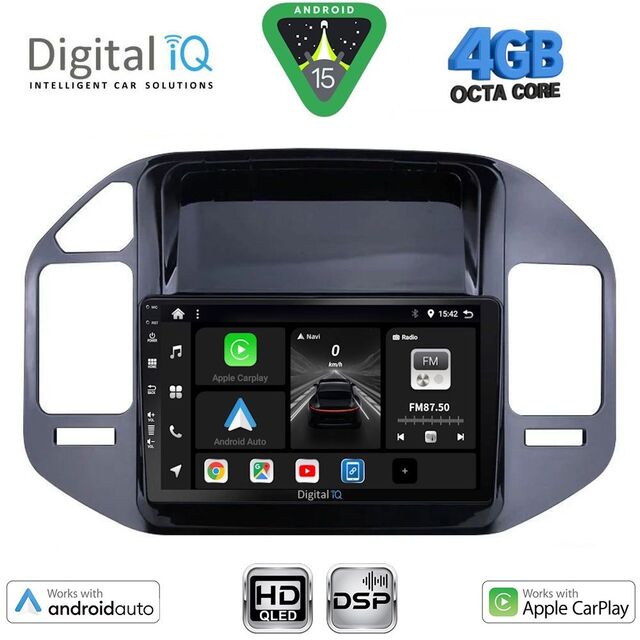 DIGITAL IQ BXF 16444BL_CPAA (9inc) MULTIMEDIA TABLET for MITSUBISHI PAJERO mod. 1999-2006