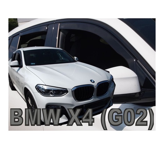 ΑΝΕΜΟΘΡΑΥΣΤΕΣ ΓΙΑ BMW X4 G02 5D 2018+ ΣΕΤ ΑΥΤΟΚΙΝΗΤΟΥ ΑΠΟ ΕΥΚΑΜΠΤΟ ΦΙΜΕ ΠΛΑΣΤΙΚΟ HEKO - 4 ΤΕΜ.