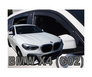 ΑΝΕΜΟΘΡΑΥΣΤΕΣ ΓΙΑ BMW X4 G02 5D 2018+ ΣΕΤ ΑΥΤΟΚΙΝΗΤΟΥ ΑΠΟ ΕΥΚΑΜΠΤΟ ΦΙΜΕ ΠΛΑΣΤΙΚΟ HEKO - 4 ΤΕΜ.