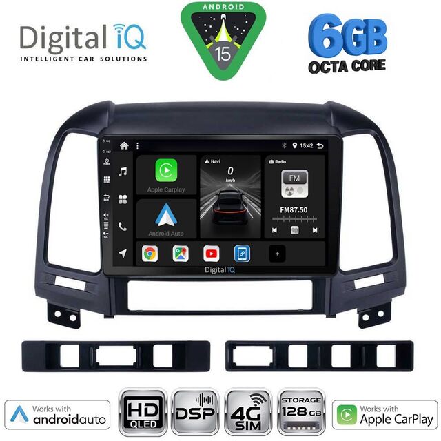 DIGITAL IQ BXF 17239_CPAA (9inc) MULTIMEDIA TABLET for HYUNDAI SANTA FE  mod. 2005-2013