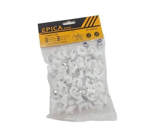 CABLE CLIPS 12mm/100ΤΜΧ EPICA STAR EP-30505