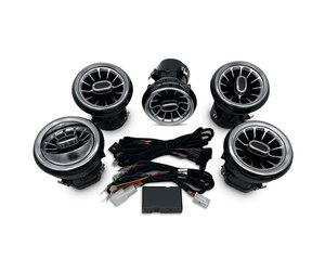 DIQ AMBIENT 8176 GB - AIRVENTS for BENZ A-CLA-GLA mod. 2012-2019 (Digital iQ Turbine Air Vent Ambient Light Kit for MERCEDES A - CLA - GLA mod. 2012-2020)