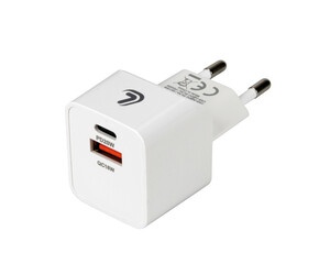 ΦΟΡΤΙΣΤΗΣ ME OIKIAKH ΠΡΙΖΑ 220/240V 20W  ΜΕ 2 ΘΥΡΕΣ USB (A+C) LAMPA - 1 ΤΕΜ.