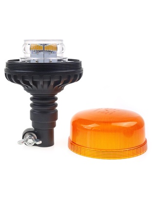 Amio - ΦΑΡΟΣ W03P 12V/24V 36LED ΒΙΔΩΤΟΣ ΕΛΑΣΤΙΚΟΣ ΠΟΡΤΟΚΑΛΙ IP56 - 1 ΤΕΜ. (02293/AM)