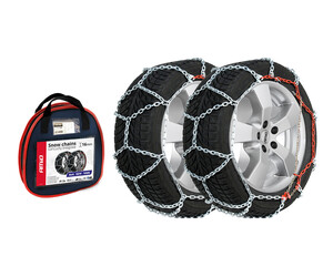 Amio - Αλυσίδες Χιονιού 4x4 16mm KB-245 για Ισχυρή Πρόσφυση και Απόλυτο Έλεγχο σε Χειμερινές Συνθήκες ιδανικές για SUV & Βαρέως Τύπου Οχήματα έως 7500kg - 1 Σετ (02122/AM)