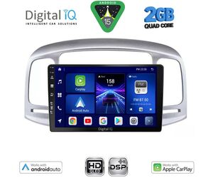 DIGITAL IQ BXC 3249SL_CPAA (9inc) MULTIMEDIA TABLET for HYUNDAI ACCENT mod. 2005-2012 (SILVER)