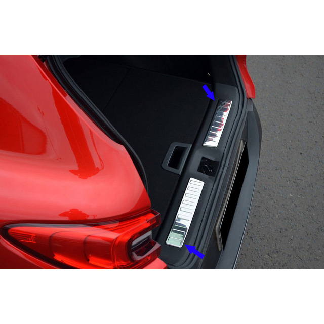 TRIM  ΠΟΡΤ ΜΠΑΓΚΑΖ ΧΡΩΜΙΟ ΜΕΤΑΛΛΙΚΟ S-DIZAYN ΓΙΑ RENAULT KADJAR 2015+ - 2 ΤΕΜ.