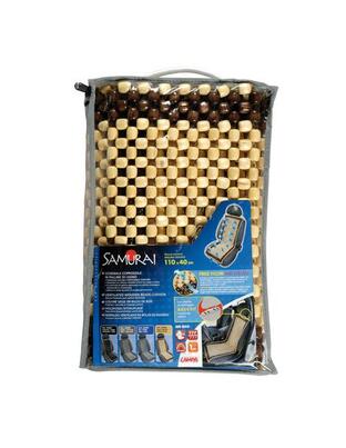 ΠΛΑΤΟΚΑΘΙΣΜΑ SAMURAI ΜΕ ΞΥΛΙΝΗ ΜΠΙΛΙΑ (110 x 40 cm) ΜΠΕΖ/ΚΑΦΕ -1ΤΕΜ.