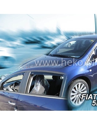 ΑΝΕΜΟΘΡΑΥΣΤΕΣ ΓΙΑ FIAT BRAVO 5D 2009-2014 ΖΕΥΓΑΡΙ ΑΠΟ ΕΥΚΑΜΠΤΟ ΦΙΜΕ ΠΛΑΣΤΙΚΟ HEKO - 2 ΤΕΜ.