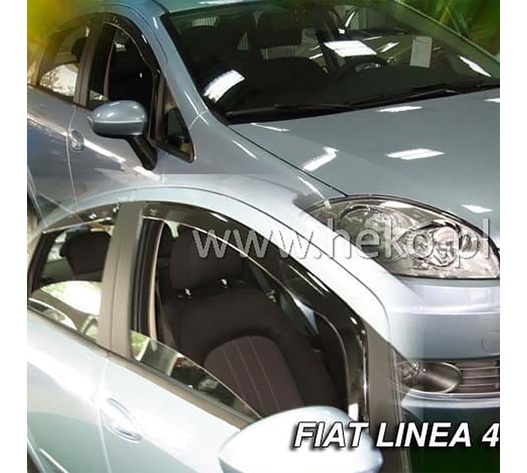 ΑΝΕΜΟΘΡΑΥΣΤΕΣ ΓΙΑ FIAT LINEA 4D 2007-2015 ΖΕΥΓΑΡΙ ΑΠΟ ΕΥΚΑΜΠΤΟ ΦΙΜΕ ΠΛΑΣΤΙΚΟ HEKO - 2 ΤΕΜ.