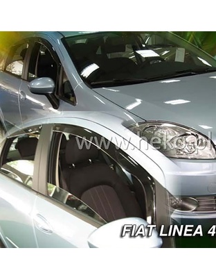 ΑΝΕΜΟΘΡΑΥΣΤΕΣ ΓΙΑ FIAT LINEA 4D 2007-2015 ΖΕΥΓΑΡΙ ΑΠΟ ΕΥΚΑΜΠΤΟ ΦΙΜΕ ΠΛΑΣΤΙΚΟ HEKO - 2 ΤΕΜ.