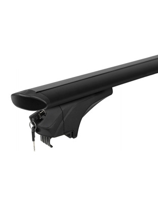ΜΠΑΡΕΣ ΑΛΟΥΜΙΝΙΟΥ SONIC BLACK 120cm ΣΕ ΜΑΥΡΟ ΧΡΩΜΑ ΓΙΑ ΟΡΟΦΗ ΜΕ FLUSH ΚΑΙ RAISED RAILS MENABO - 2 ΤΕΜ.
