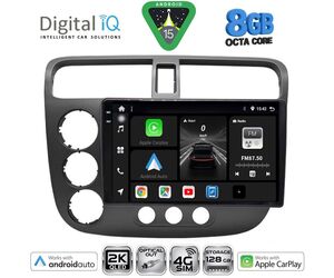 DIGITAL IQ BXK 20187_CPAA (9inc) MULTIMEDIA TABLET for HONDA CIVIC 4D mod. 2001-2006
