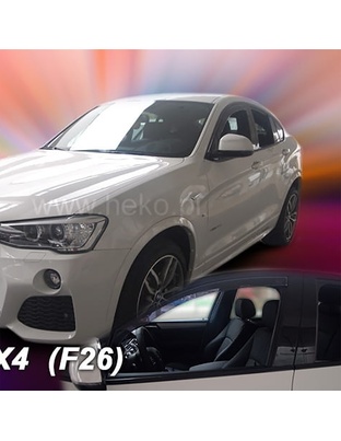 ΑΝΕΜΟΘΡΑΥΣΤΕΣ ΓΙΑ BMW X4 F26 5D 2013-2018 ΖΕΥΓΑΡΙ ΑΠΟ ΕΥΚΑΜΠΤΟ ΦΙΜΕ ΠΛΑΣΤΙΚΟ HEKO - 2 ΤΕΜ.