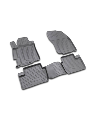 ΠΑΤΑΚΙΑ ΣΕ ΣΚΑΦΗ TPE ΛΑΣΤΙΧΟ ΓΙΑ MITSUBISHI LANCER 4D 07/2008-2017  ΣΕ ΜΑΥΡΟ ΧΡΩΜΑ NOVLINE - 4 ΤΕΜ.