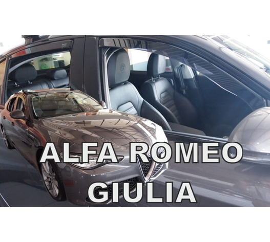 ΑΝΕΜΟΘΡΑΥΣΤΕΣ ΓΙΑ ALFA ROMEO GIULIA 4D 2016+ ΣΕΤ ΑΥΤΟΚΙΝΗΤΟΥ ΑΠΟ ΕΥΚΑΜΠΤΟ ΦΙΜΕ ΠΛΑΣΤΙΚΟ HEKO - 4 ΤΕΜ.