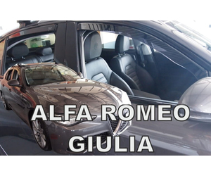 ΑΝΕΜΟΘΡΑΥΣΤΕΣ ΓΙΑ ALFA ROMEO GIULIA 4D 2016+ ΣΕΤ ΑΥΤΟΚΙΝΗΤΟΥ ΑΠΟ ΕΥΚΑΜΠΤΟ ΦΙΜΕ ΠΛΑΣΤΙΚΟ HEKO - 4 ΤΕΜ.