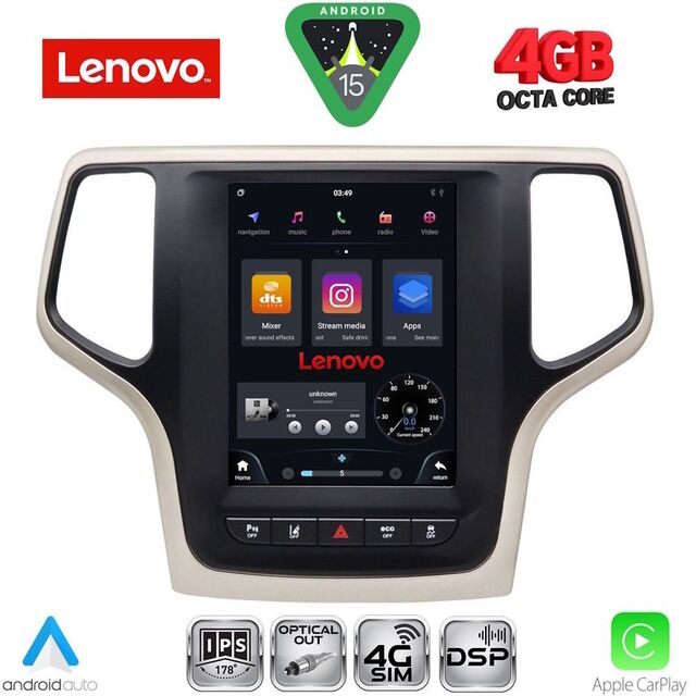 LENOVO SSX 9983_CPA TESLA STYLE for JEEP GRAND CHEROKEE mod. 2014-2019
