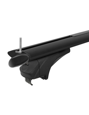 ΜΠΑΡΕΣ ΑΛΟΥΜΙΝΙΟΥ SONIC BLACK 120cm ΣΕ ΜΑΥΡΟ ΧΡΩΜΑ ΓΙΑ ΟΡΟΦΗ ΜΕ FLUSH ΚΑΙ RAISED RAILS MENABO - 2 ΤΕΜ.