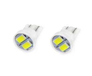 Amio - Λαμπάκια T10 W5W LED 12V 2xSMD5730 Λευκό Φως για Φώτα Θέσεως Πινακίδα και Εσωτερικό Φωτισμό Αυτοκινήτου - 2 τεμ. (01295/AM)