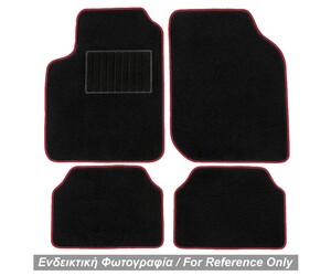 ΠΑΤΑΚΙΑ ΜΟΚΕΤΑ ΓΙΑ HONDA CIVIC 3D/5D 2006-2012 (ΜΑΥΡΟ ΜΕ ΚΟΚΚΙΝΟ ΡΕΛΙ) - 4 ΤΕΜ.