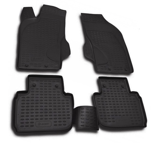 ΠΑΤΑΚΙΑ ΣΕ ΣΚΑΦΗ TPE ΛΑΣΤΙΧΟ ΓΙΑ ALFA ROMEO 147 12/2000-2008  ΣΕ ΜΑΥΡΟ ΧΡΩΜΑ NOVLINE - 4 ΤΕΜ.