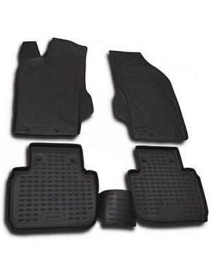 ΠΑΤΑΚΙΑ ΣΕ ΣΚΑΦΗ TPE ΛΑΣΤΙΧΟ ΓΙΑ ALFA ROMEO 147 12/2000-2008  ΣΕ ΜΑΥΡΟ ΧΡΩΜΑ NOVLINE - 4 ΤΕΜ.