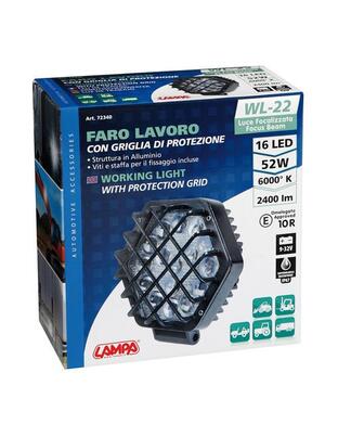 ΠΡΟΒΟΛΕΑΣ ΕΡΓΑΣΙΑΣ WL-22 16LED 52W 2400lm 9-32V (138 x 140 x 70 mm) ΚΑΡΦΙ -1 ΤΕΜ.