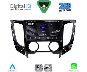 DIGITAL IQ RSF 4437_CPA A/C (9inc) MULTIMEDIA TABLET for MITSUBISHI L200 mod. 2015-2019 with A/C