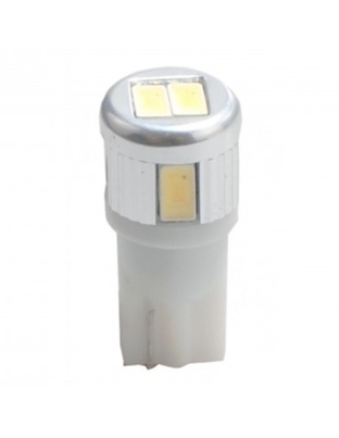 T10 W5W 12V W2,1x9,5d LED 6xSMD5730 ΛΕΥΚΟ (ΚΑΡΦΩΤΟ ΑΚΑΛΥΚΟ) BLISTER 2ΤΕΜ. M-TECH