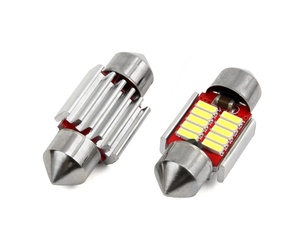 Amio - Λάμπες LED Πλαφονιέρας 31mm 12/24V 2W 5600K 10 LED CAN-BUS Festoon Λευκό Φως για Εσωτερικό Φωτισμό Καμπίνας και Πινακίδα Αυτοκινήτου - 1 σετ (01288/AM)