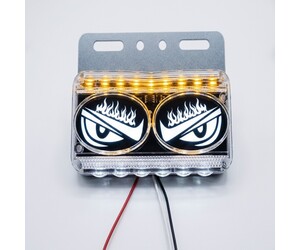 ΠΛΕΥΡΙΚΑ ΦΩΤΑ DEVIL EYE ΛΕΥΚΑ ΜΑΤΙΑ 4TMX  24V  W19514W