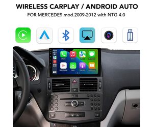 DIGITAL IQ BZ 244 CPAA (WIRELESS CARPLAY / ANDROID AUTO BOX for MERCEDES mod. 2007-2011 with NTG 4.0)