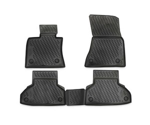 ΠΑΤΑΚΙΑ ΣΕ ΣΚΑΦΗ TPE ΛΑΣΤΙΧΟ ΓΙΑ BMW X6 F16 2014-2019  ΣΕ ΑΝΘΡΑΚΙ ΣΚΟΥΡΟ ΓΚΡΙ ΧΡΩΜΑ NOVLINE - 4 ΤΕΜ.