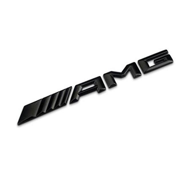 Αυτοκόλλητο μαύρο μεταλλικό - AMG