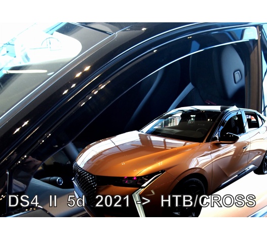 ΑΝΕΜΟΘΡΑΥΣΤΕΣ ΓΙΑ DS 4 5D 2021+ /DS 4 CROSS 5D 2021+   ΣΕΤ ΑΥΤΟΚΙΝΗΤΟΥ ΑΠΟ ΕΥΚΑΜΠΤΟ ΦΙΜΕ ΠΛΑΣΤΙΚΟ HEKO - 4 ΤΕΜ.