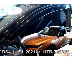 ΑΝΕΜΟΘΡΑΥΣΤΕΣ ΓΙΑ DS 4 5D 2021+ /DS 4 CROSS 5D 2021+   ΣΕΤ ΑΥΤΟΚΙΝΗΤΟΥ ΑΠΟ ΕΥΚΑΜΠΤΟ ΦΙΜΕ ΠΛΑΣΤΙΚΟ HEKO - 4 ΤΕΜ.