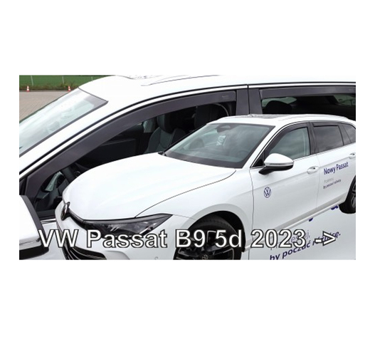 ΑΝΕΜΟΘΡΑΥΣΤΕΣ ΓΙΑ VW PASSAT B9 5D 2023+ ΣΕΤ ΑΥΤΟΚΙΝΗΤΟΥ ΑΠΟ ΕΥΚΑΜΠΤΟ ΦΙΜΕ ΠΛΑΣΤΙΚΟ HEKO - 4 ΤΕΜ.