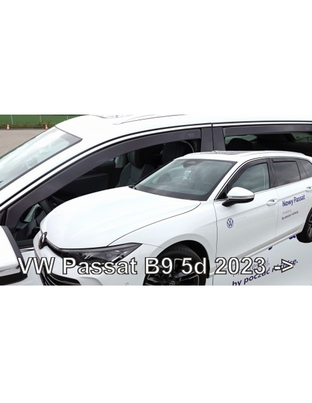 ΑΝΕΜΟΘΡΑΥΣΤΕΣ ΓΙΑ VW PASSAT B9 5D 2023+ ΣΕΤ ΑΥΤΟΚΙΝΗΤΟΥ ΑΠΟ ΕΥΚΑΜΠΤΟ ΦΙΜΕ ΠΛΑΣΤΙΚΟ HEKO - 4 ΤΕΜ.