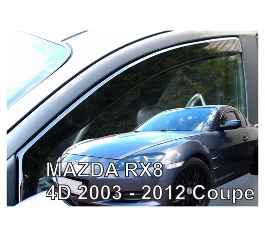 ΑΝΕΜΟΘΡΑΥΣΤΕΣ ΓΙΑ MAZDA RX8 4D 2003-2012 COUPE ΖΕΥΓΑΡΙ ΑΠΟ ΕΥΚΑΜΠΤΟ ΦΙΜΕ ΠΛΑΣΤΙΚΟ HEKO - 2 ΤΕΜ.