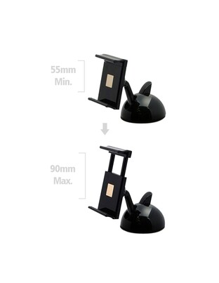 ΒΑΣΗ ΣΤΗΡΙΞΗΣ XENOMIX S5 ΚΙΝΗΤΟΥ/GPS (6-9,5 cm) ΓΙΑ ΤΑΜΠΛΟ/ΤΖΑΜΙ ΠΑΡΜΠΡΙΖ (ΜΑΥΡΟ)
