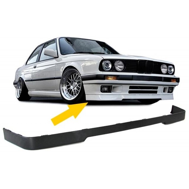 Lip spoiler εμπρός προφυλακτήρα μαύρο για BMW E30