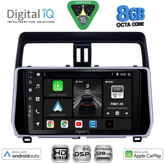 DIGITAL IQ BXF 18739_CPAA (10inc) MULTIMEDIA TABLET for TOYOTA LAND CRUISER - PRADO mod. 2019-2023