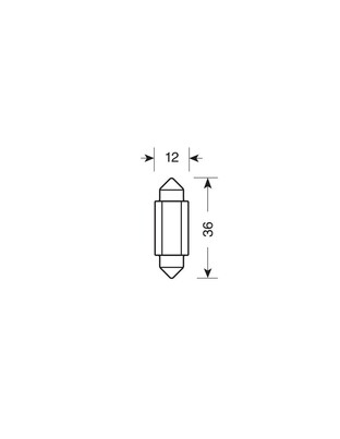 ΛΑΜΠΑΚΙ ΠΛΑΦΟΝΙΕΡΑΣ 9>32V SV28,5-8 2SMDx1CHIP LED 70lm CAN-BUS 12x36mm ΜΠΛΕ  ΚΟΥΤΙ LAMPA - 20 ΤΕΜ.