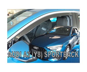 ΑΝΕΜΟΘΡΑΥΣΤΕΣ ΓΙΑ AUDI A3 Y8 LIMOUSINE 4D 2020-2021 / A3 Y8 SPORTBACK 5D 2020-2021 ΖΕΥΓΑΡΙ ΑΠΟ ΕΥΚΑΜΠΤΟ ΦΙΜΕ ΠΛΑΣΤΙΚΟ HEKO - 2 ΤΕΜ.
